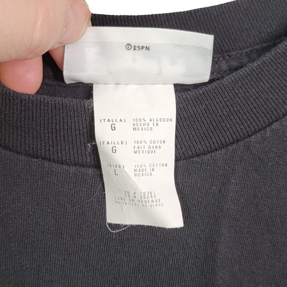 ESPN  Spors Center Vintage Y2K Quotes Graphic Tee Men's T-Shirt Size L - Picture 6 of 11